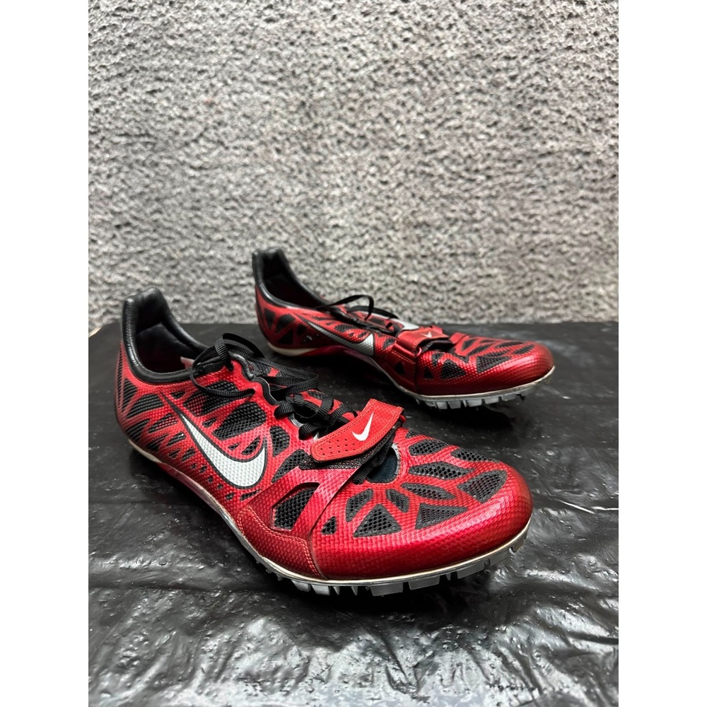Nike Zoom Superfly R3 Low Track Shoes Red Black 429931-006 Mens Size 12.5 US